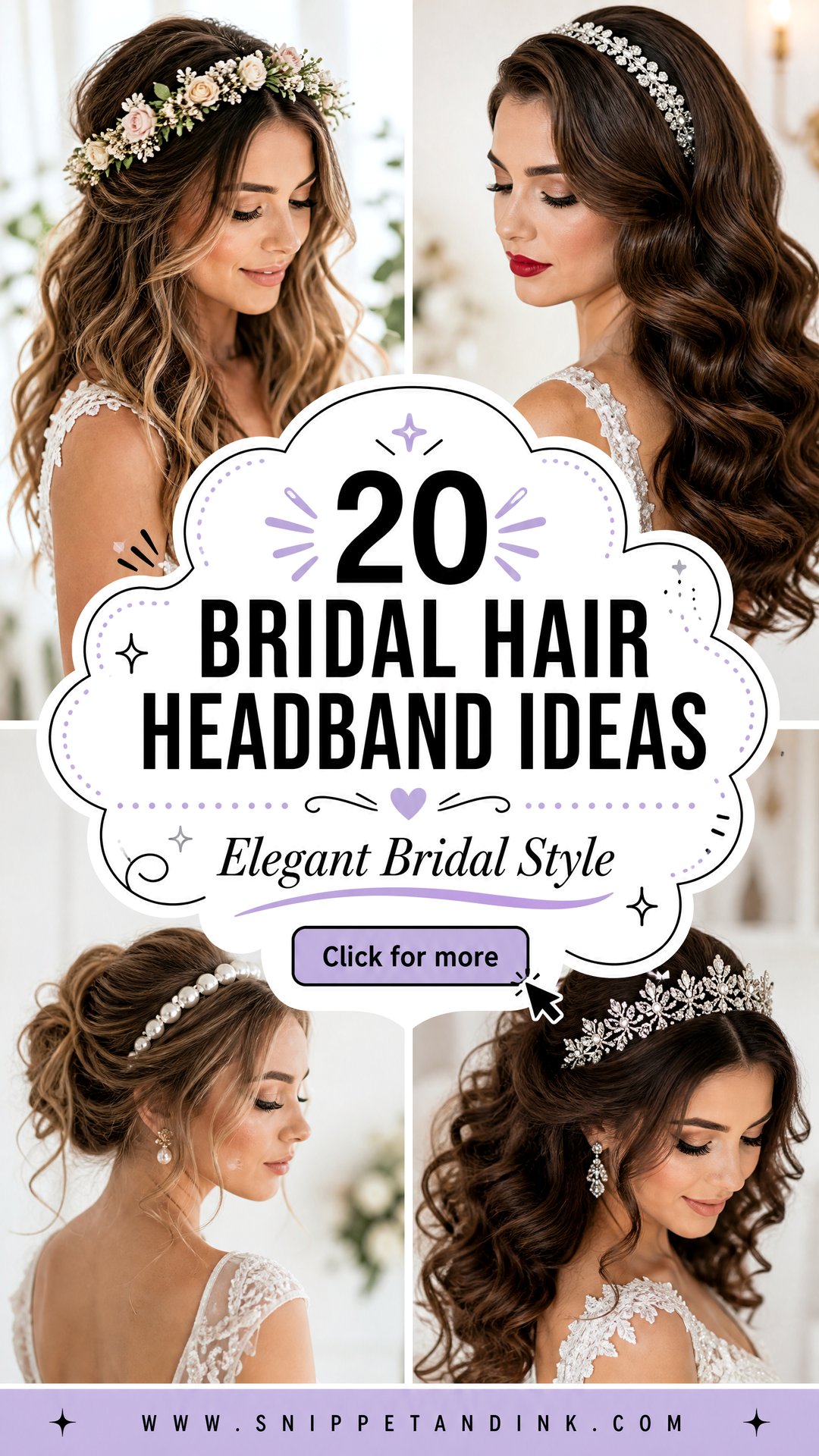 20 Bridal Hair Headband Ideas for Elegant Bridal Style - 20 Bridal Hair Headband Ideas for Elegant Bridal Style