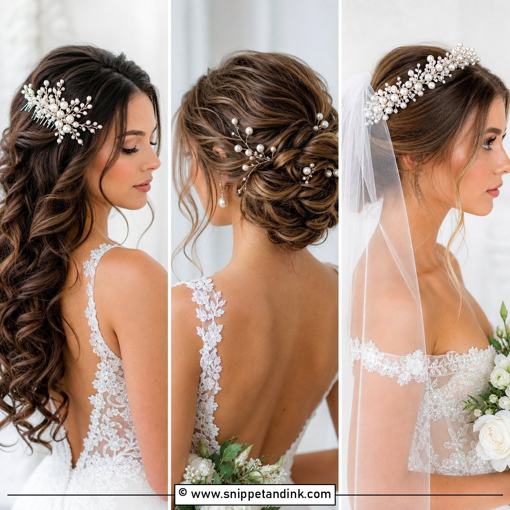 20 Bridal Hair Pearls Ideas for Timeless Bridal Glow