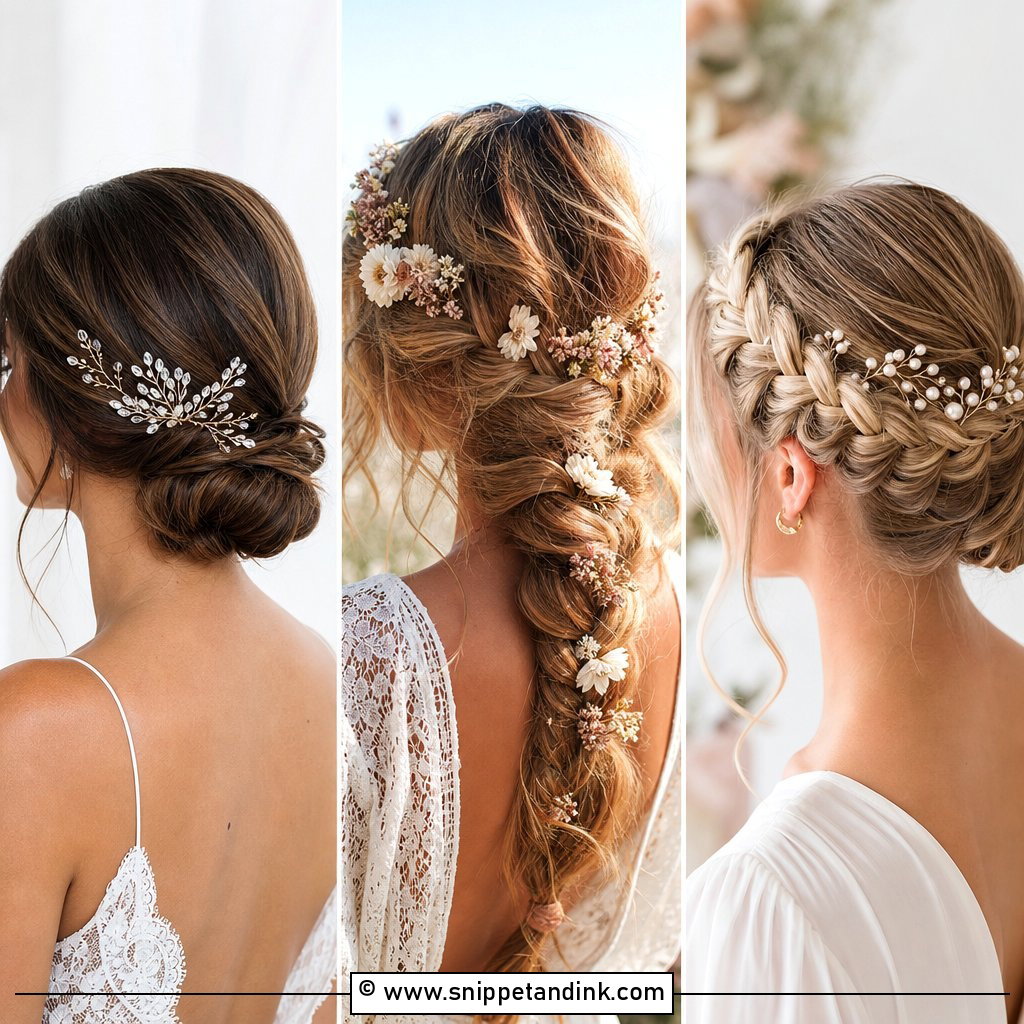 20 Bridal Hair Pin Ideas for Elegant Wedding Sparkle