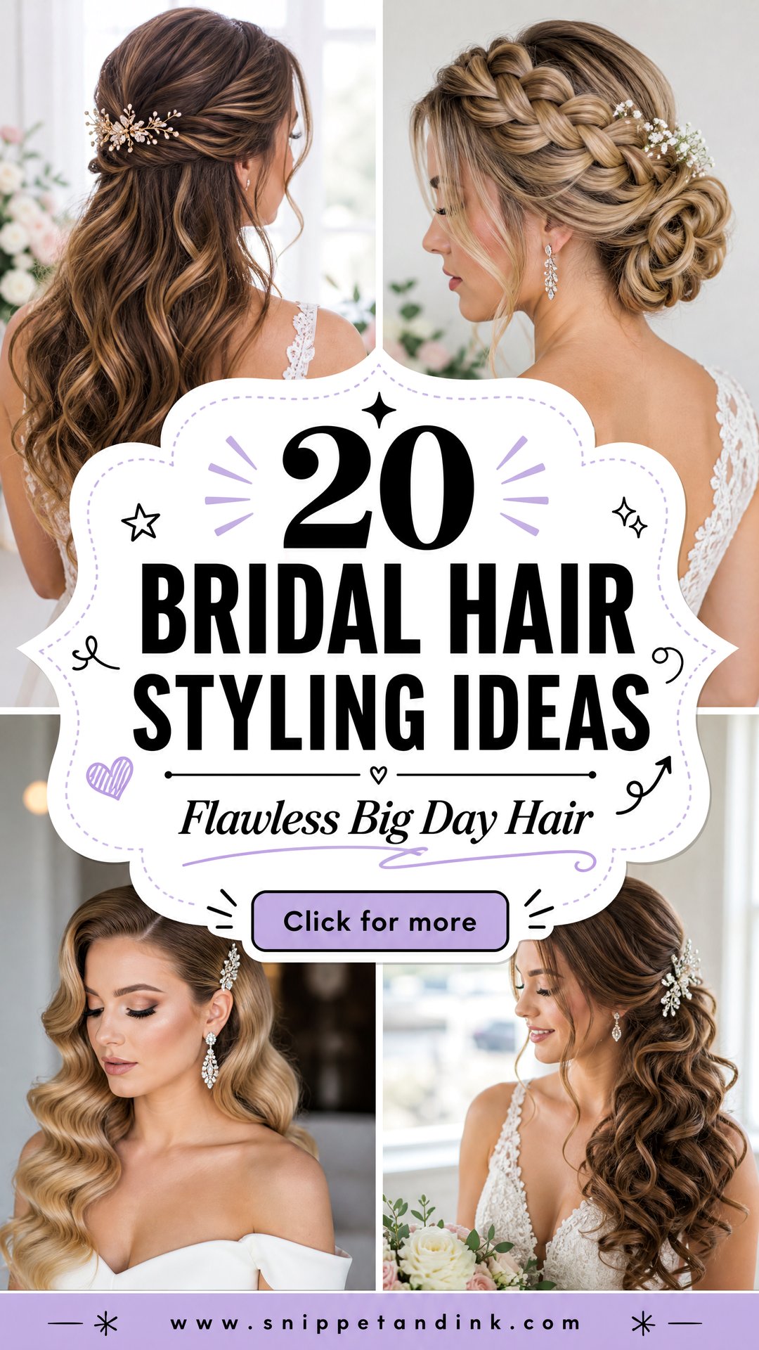 20 Bridal Hair Styling Ideas for a Flawless Big Day - 20 Bridal Hair Styling Ideas for a Flawless Big Day