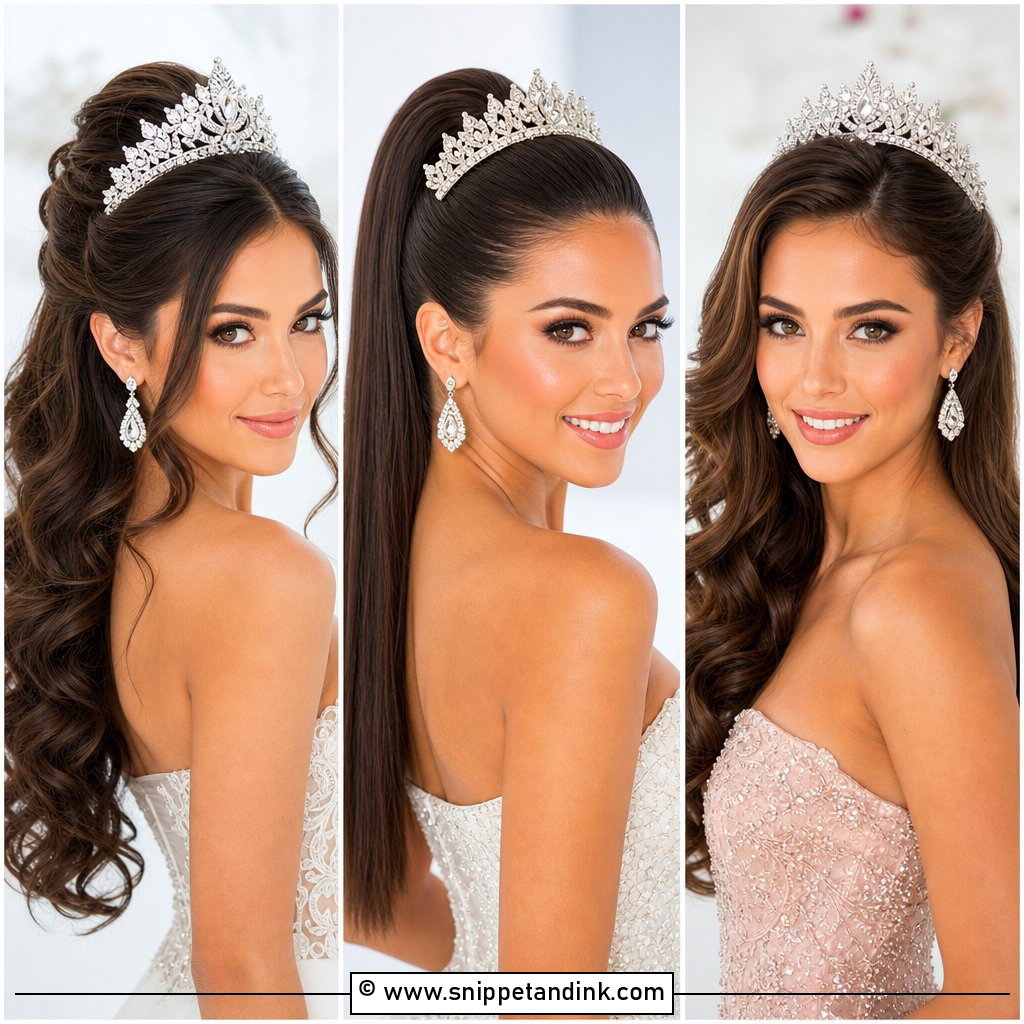 20 Bridal Hair Tiara Ideas for a Fairytale Wedding Look