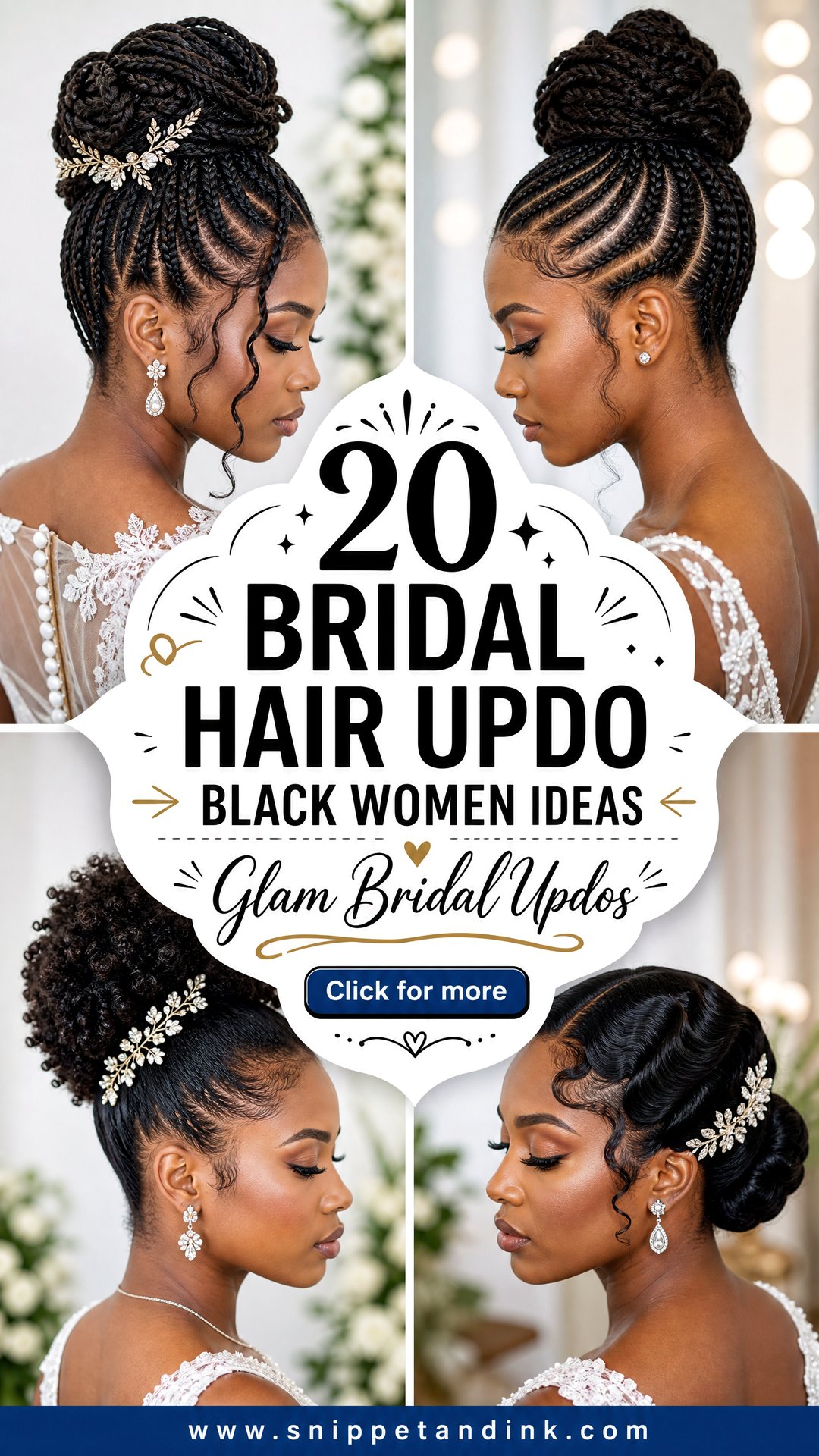 20 Bridal Hair Updo Black Women Ideas for Glam Brides - 20 Bridal Hair Updo Black Women Ideas for Glam Brides