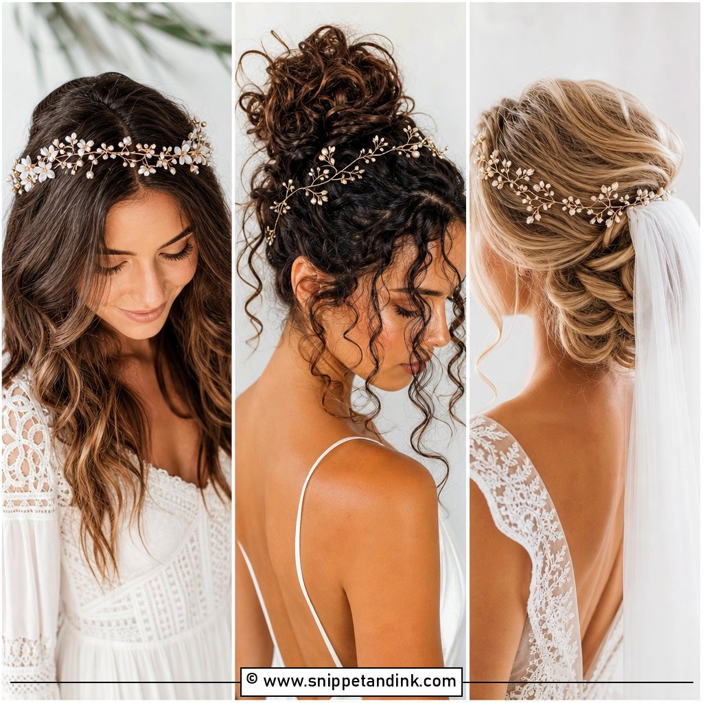 20 Bridal Hair Vine Ideas for Ethereal Wedding Beauty