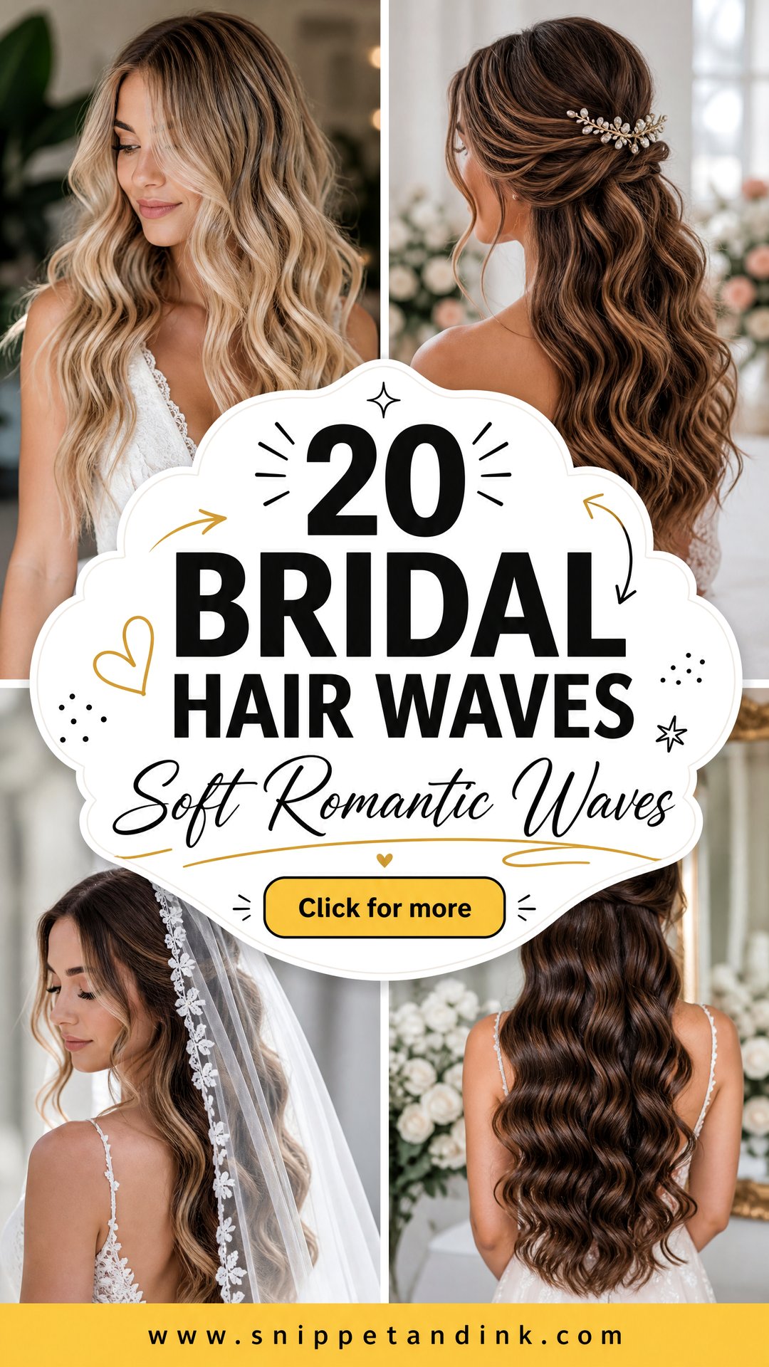 20 Bridal Hair Waves for Soft Romantic Wedding Style - 20 Bridal Hair Waves for Soft, Romantic Wedding Style