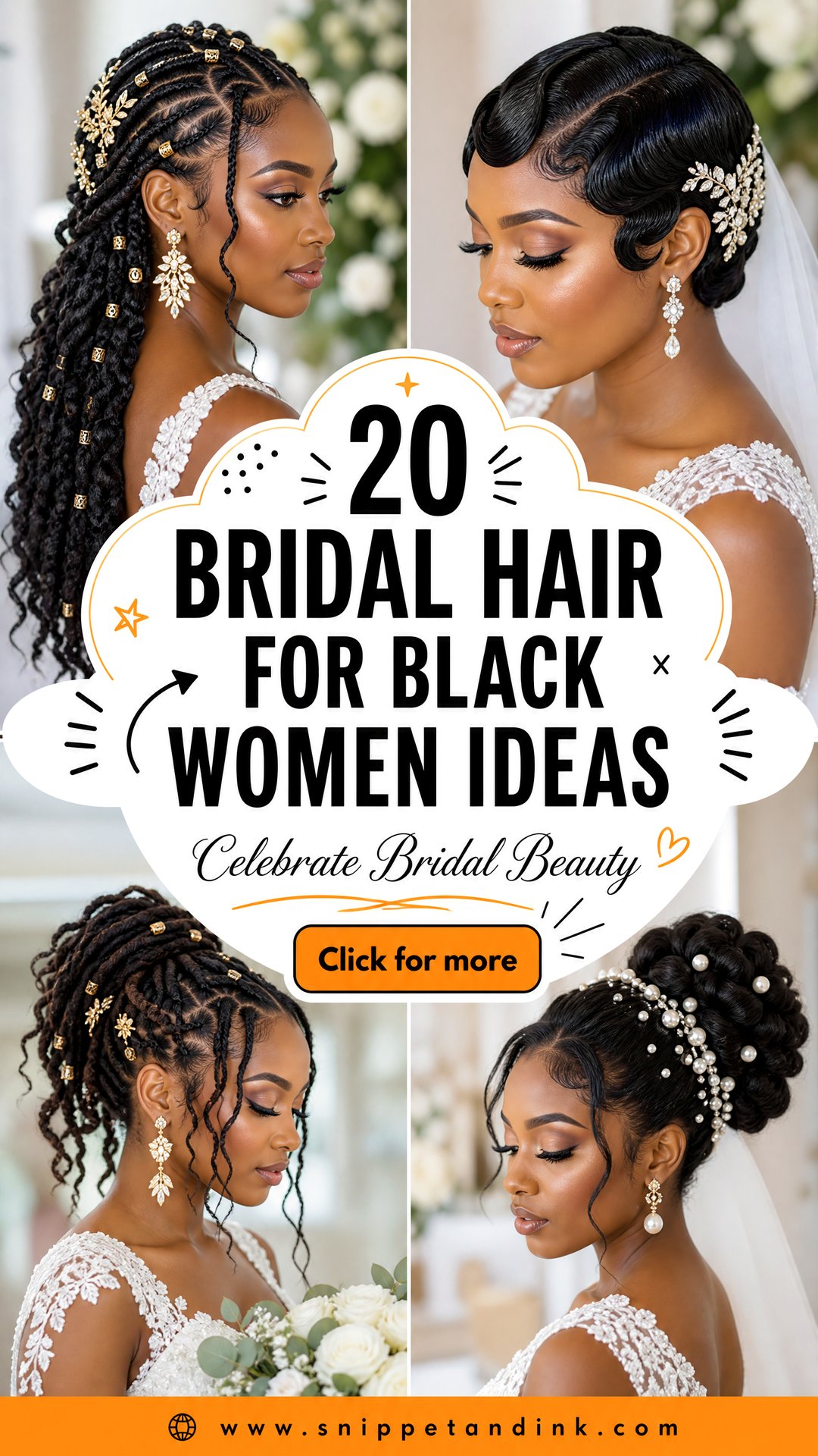20 Bridal Hair for Black Women Ideas to Celebrate Beauty - 20 Bridal Hair for Black Women Ideas to Celebrate Beauty
