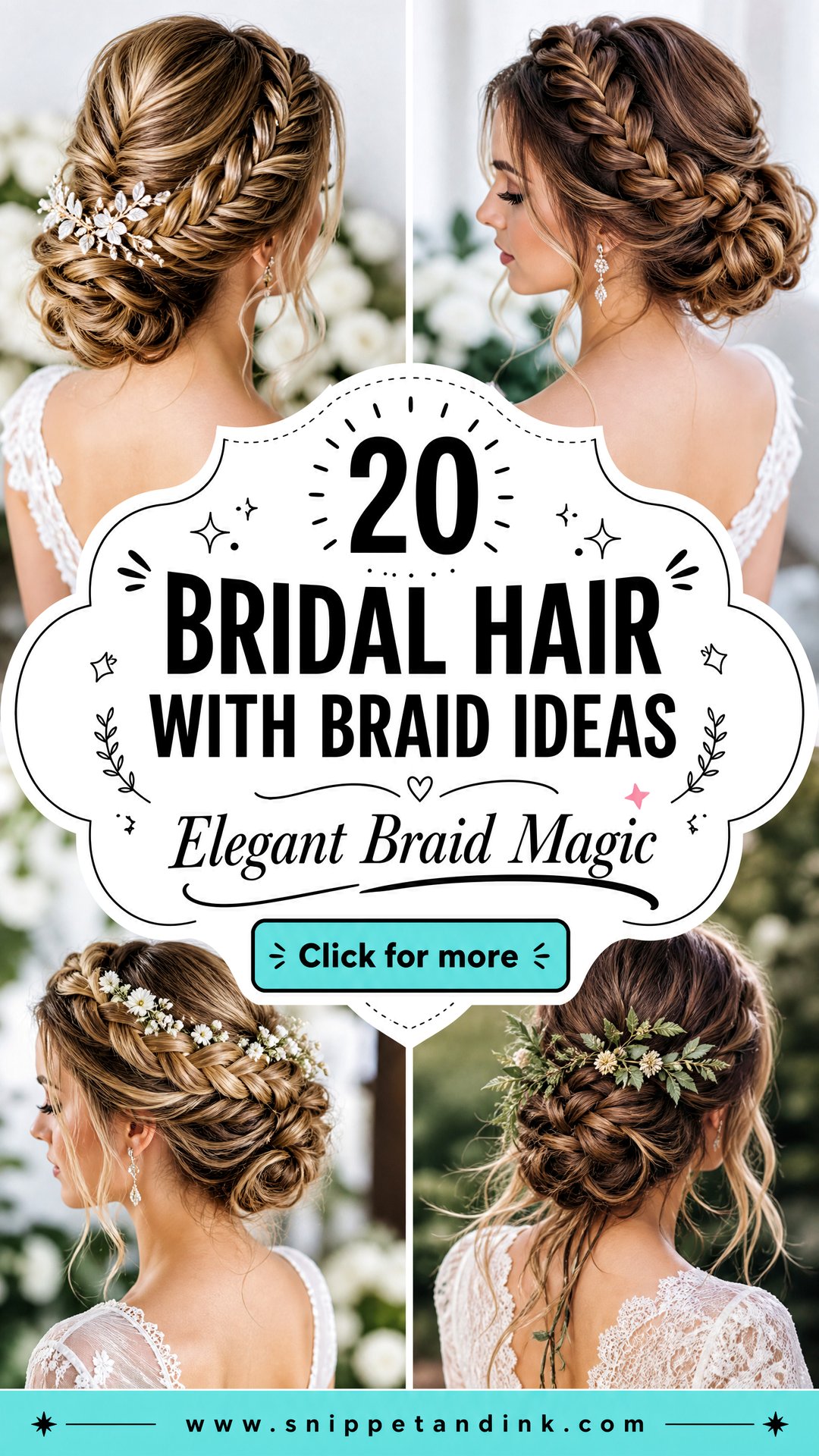 20 Bridal Hair with Braid Ideas for Elegant Brides - 20 Bridal Hair with Braid Ideas for Elegant Brides
