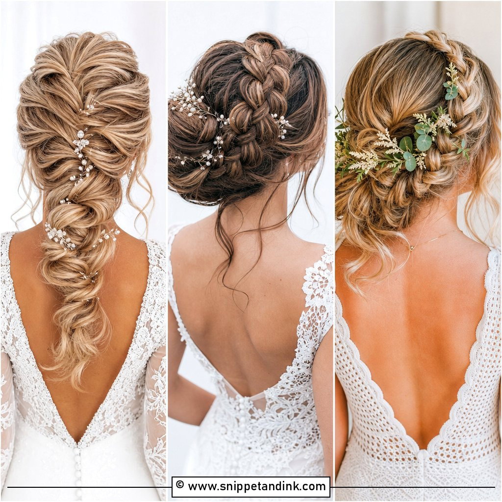 20 Bridal Hair with Braid Ideas for Elegant Brides
