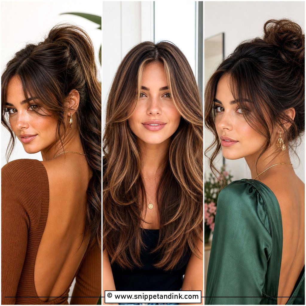 20 Bridal Hair with Curtain Bangs for Romantic Brides