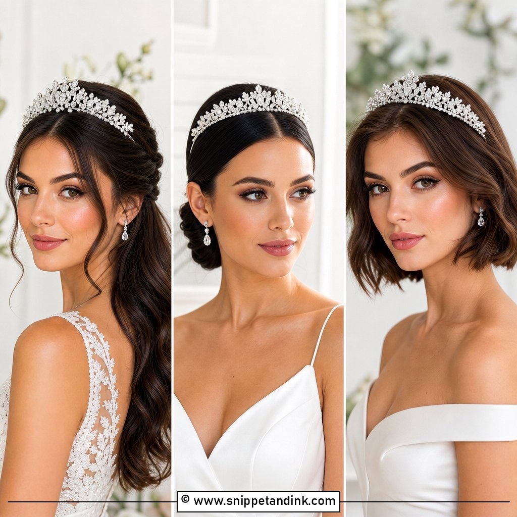 20 Bridal Hair with Tiara Ideas for a Princess Moment