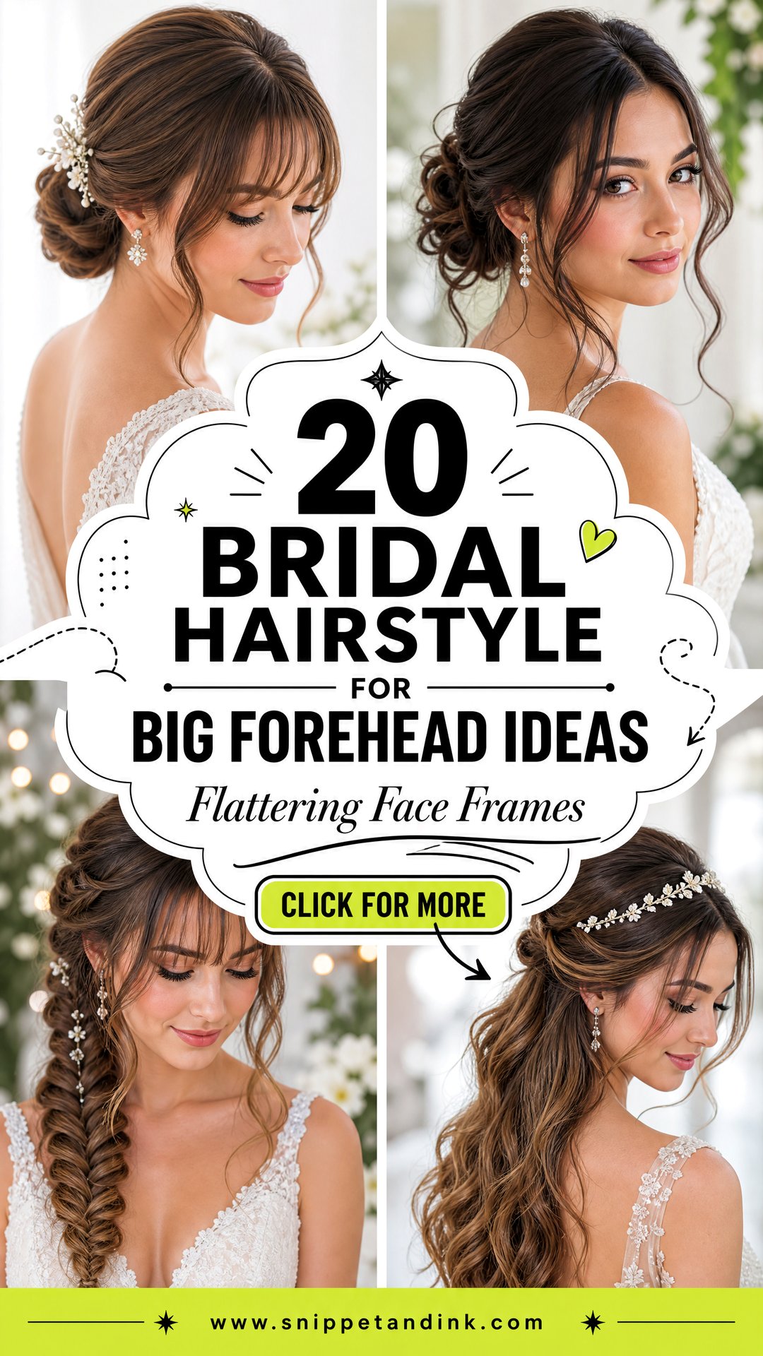 20 Bridal Hairstyle for Big Forehead Ideas That Flatter - 20 Bridal Hairstyle for Big Forehead Ideas That Flatter