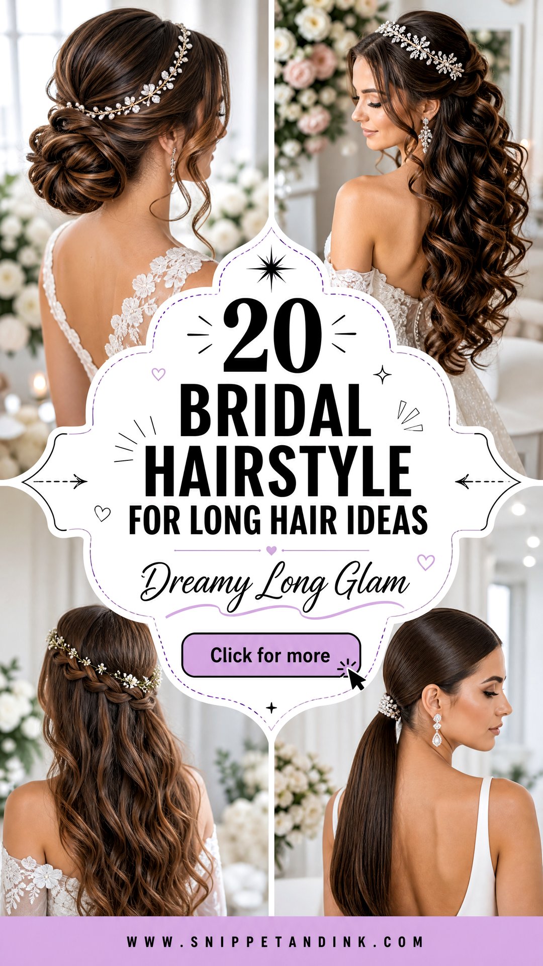 20 Bridal Hairstyle for Long Hair Ideas for Dreamy Brides - 20 Bridal Hairstyle for Long Hair Ideas for Dreamy Brides