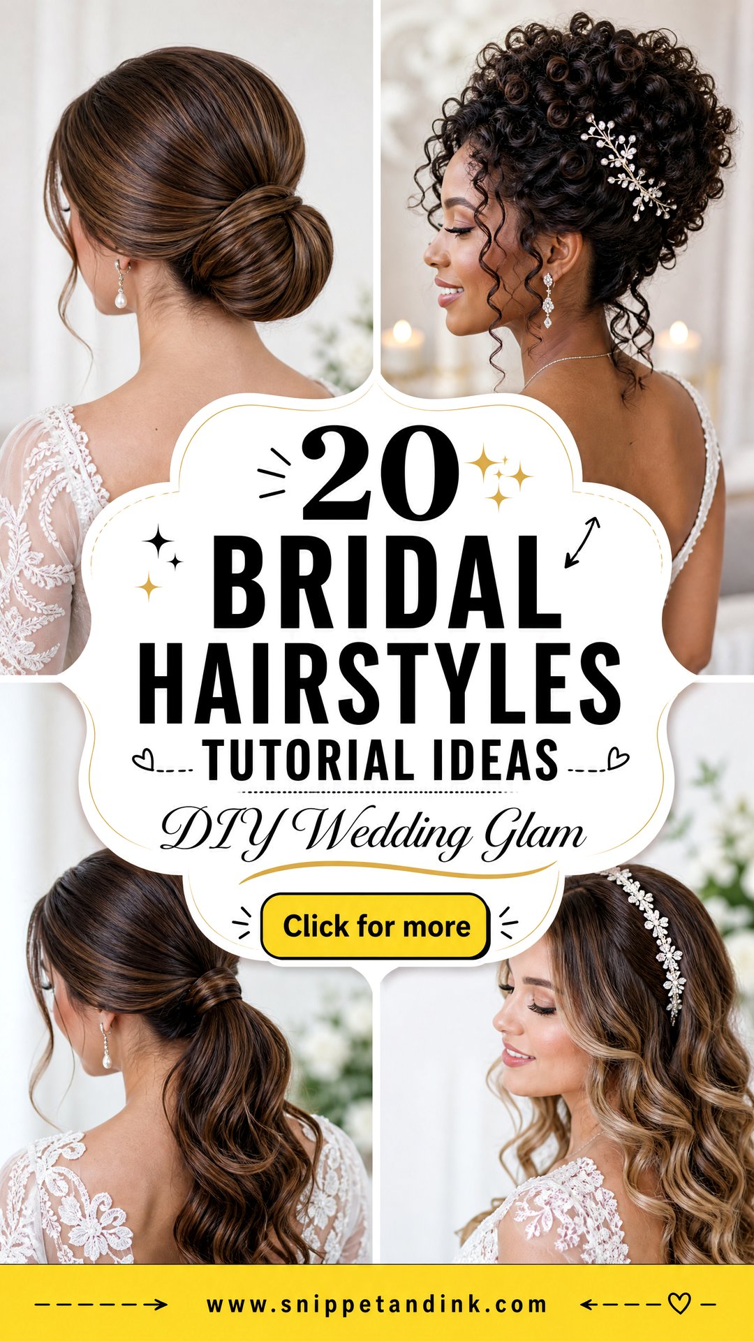 20 Bridal Hairstyles Tutorial Ideas for DIY Wedding Glam - 20 Bridal Hairstyles Tutorial Ideas for DIY Wedding Glam
