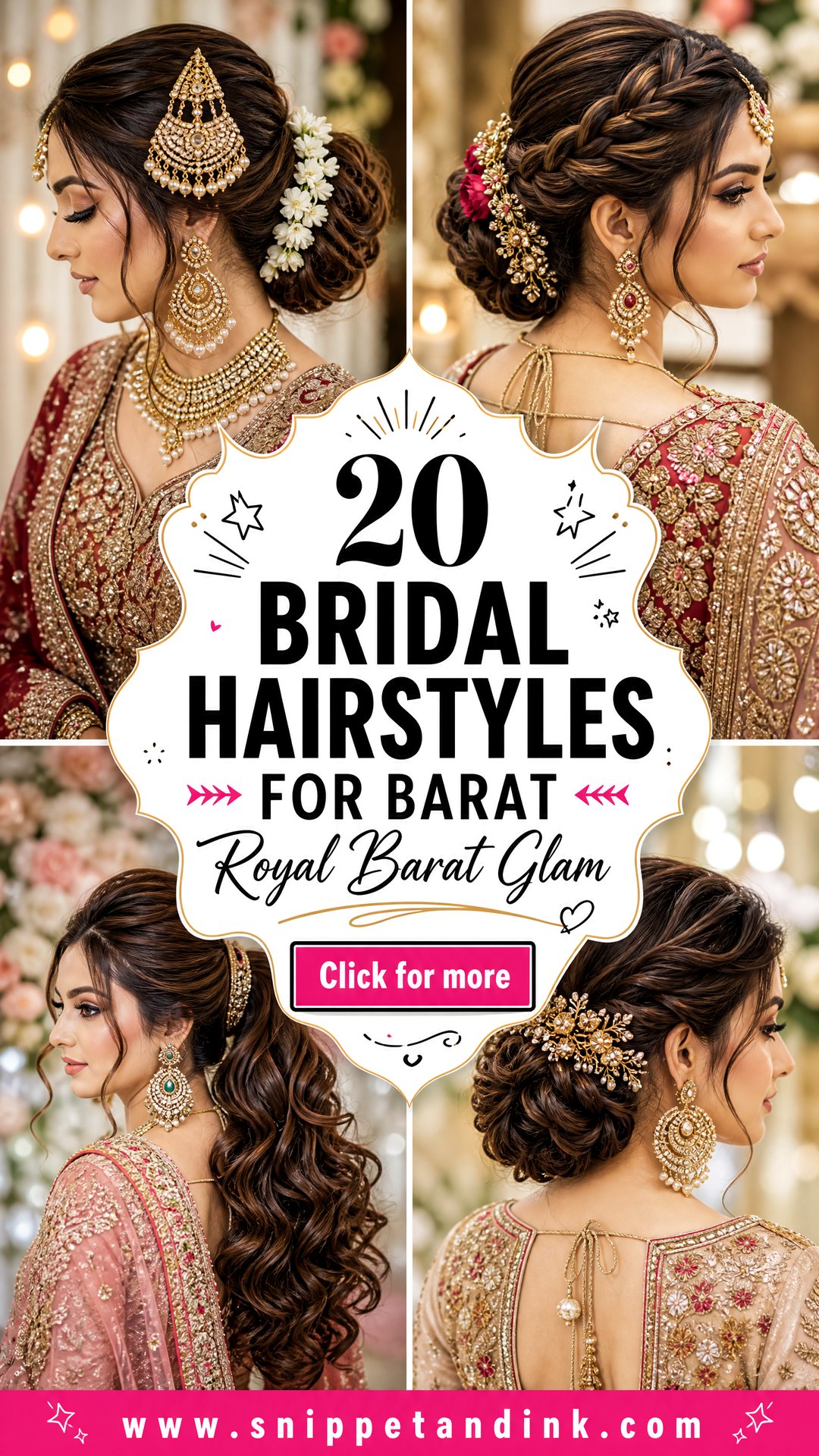20 Bridal Hairstyles for Barat Glam Looks for Your Big Day - 20 Bridal Hairstyles for Barat: Glam Looks for Your Big Day