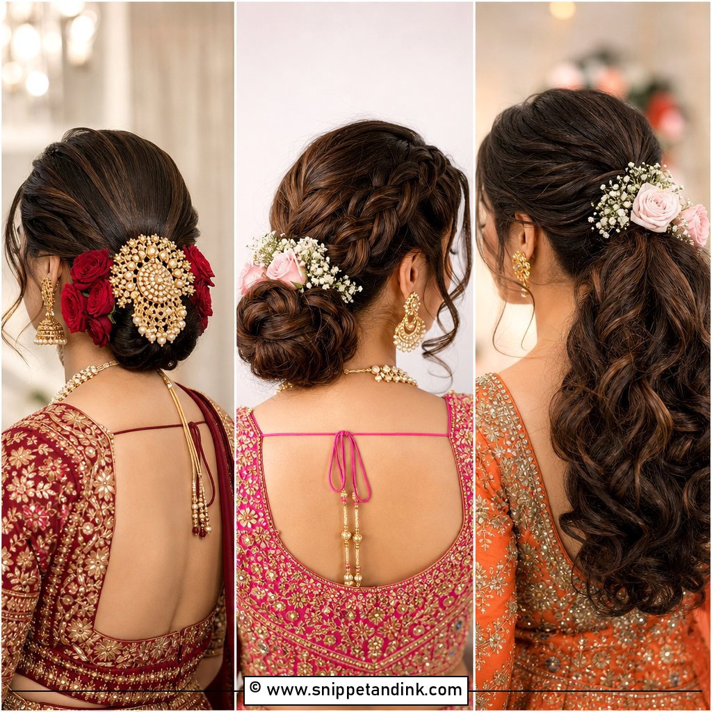 20 Bridal Hairstyles for Barat Glam Looks for Your Big Day