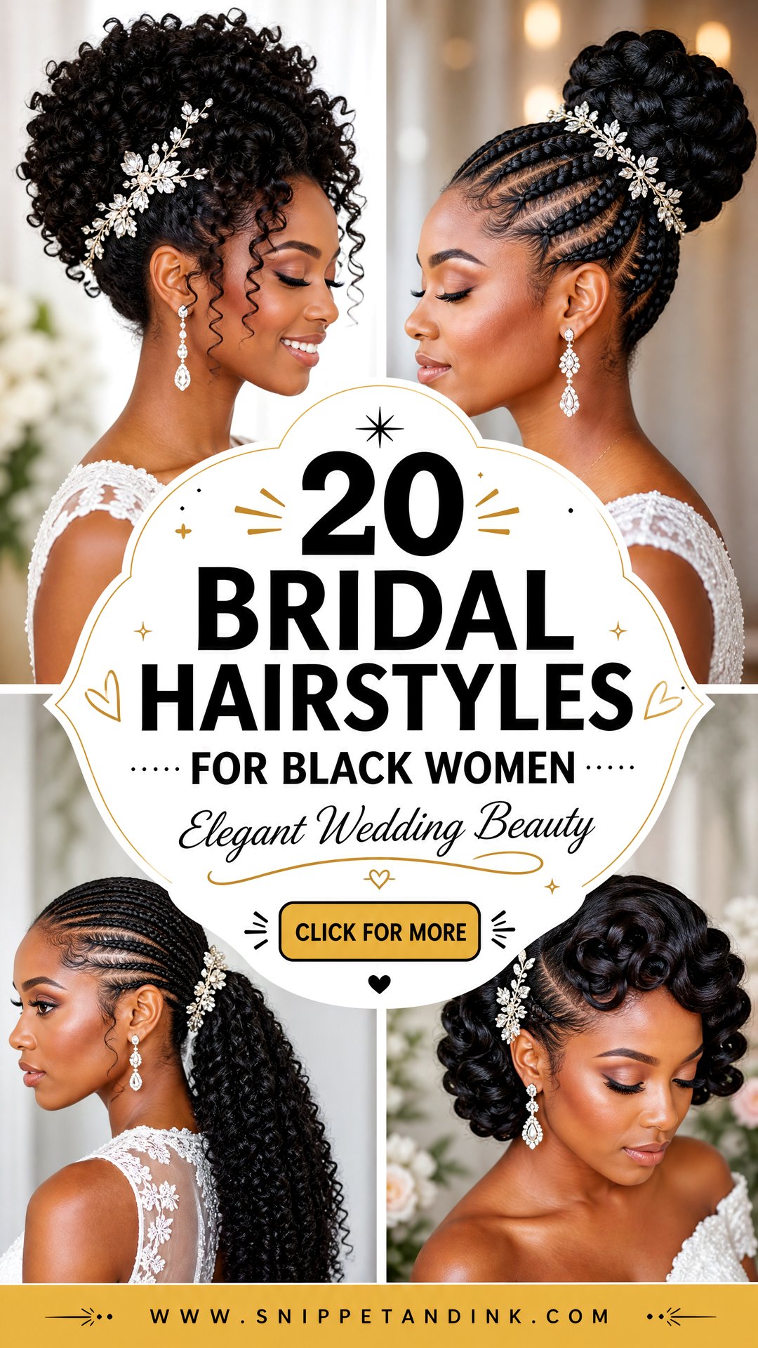 20 Bridal Hairstyles for Black Women Elegant Wedding Ideas - 20 Bridal Hairstyles for Black Women: Elegant Wedding Ideas