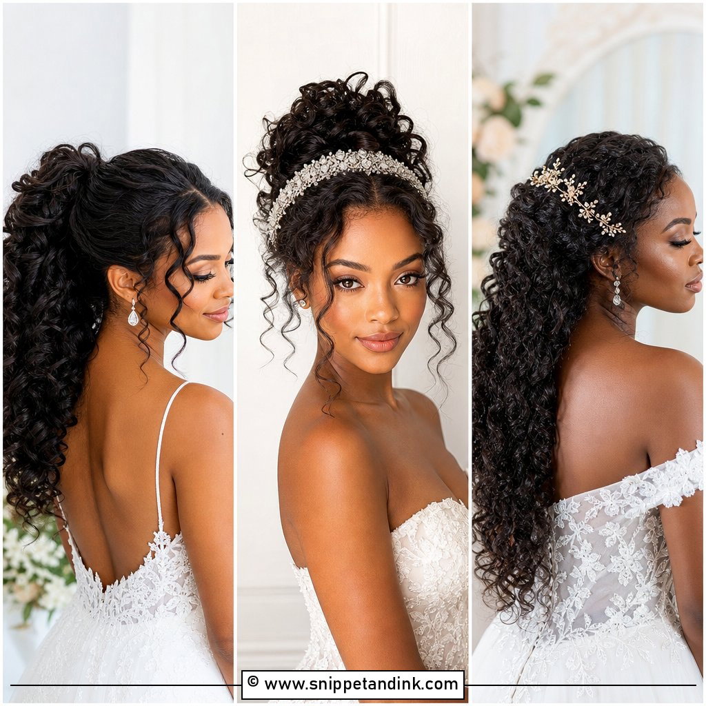 20 Bridal Hairstyles for Curly Hair Romantic Wedding Looks