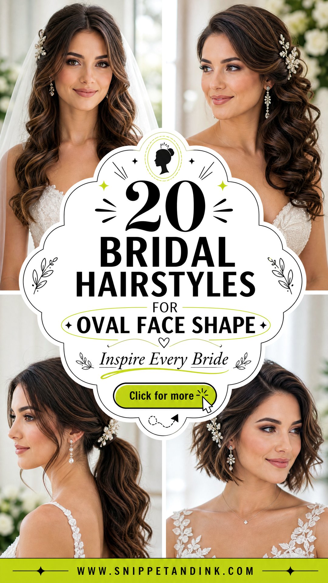 20 Bridal Hairstyles for Oval Face Shape to Inspire Brides - 20 Bridal Hairstyles for Oval Face Shape to Inspire Brides