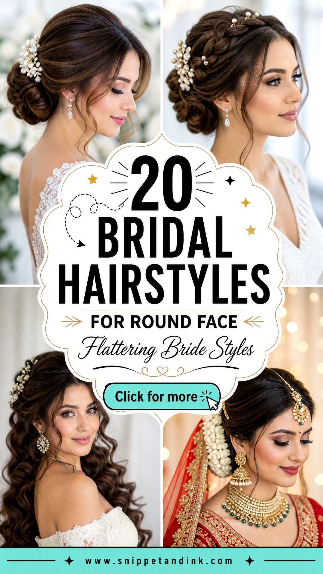 20 Bridal Hairstyles for Round Face Brides That Flatter - 20 Bridal Hairstyles for Round Face Brides That Flatter