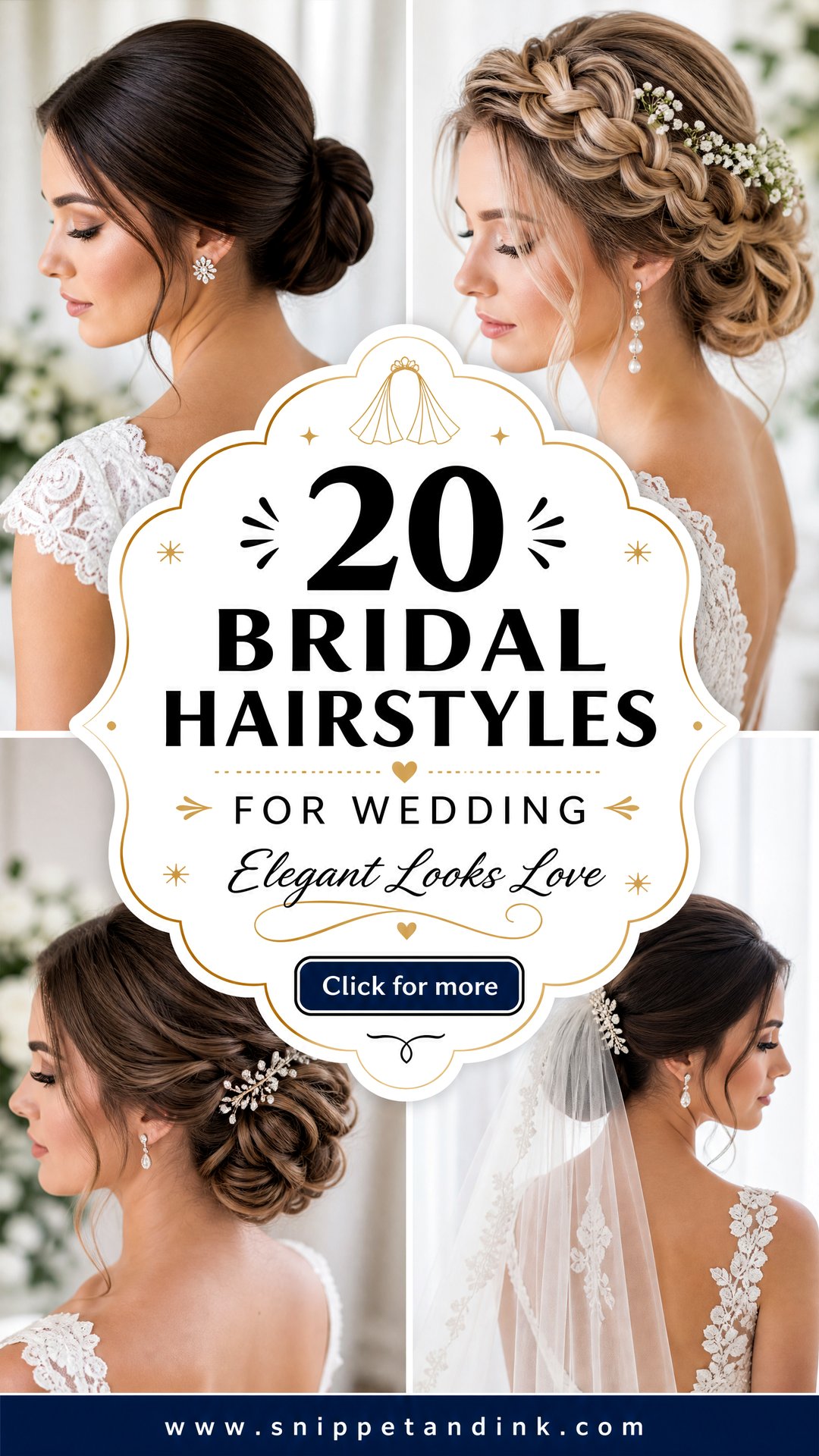 20 Bridal Hairstyles for Wedding Elegant Looks to Love - 20 Bridal Hairstyles for Wedding: Elegant Looks to Love