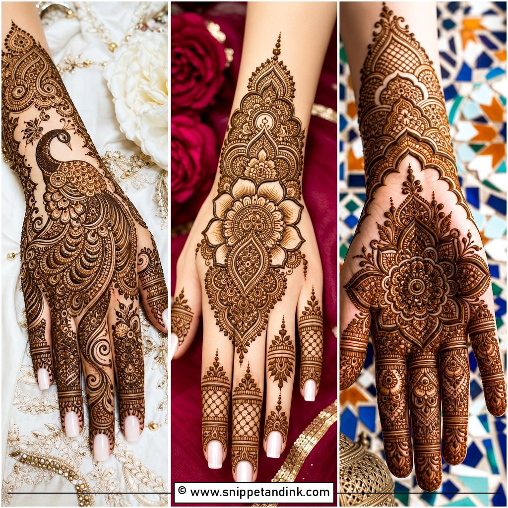20 Bridal Henna Mehndi Design Ideas for Modern Brides