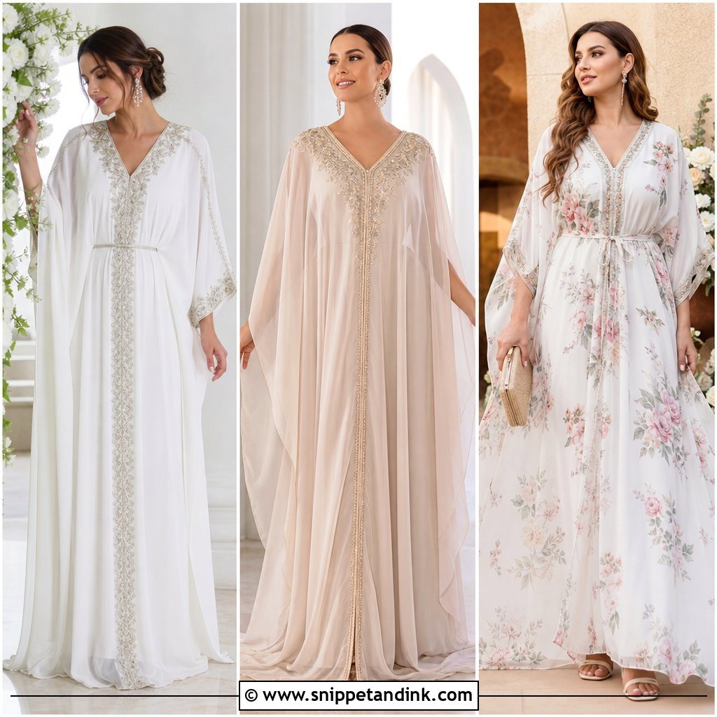 20 Bridal Kaftan Ideas: Elegant Looks for Modern Wedding Events