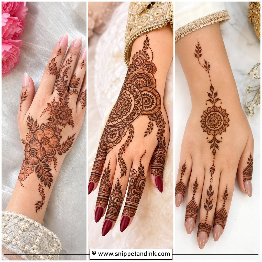 20 Bridal Khafif Mehndi Designs for Elegant Brides
