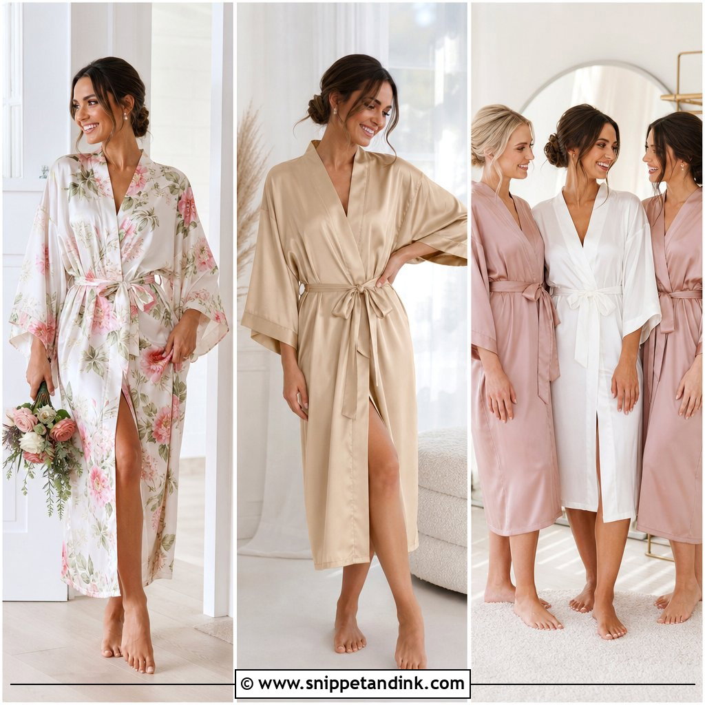20 Bridal Kimono Ideas for Elegant Getting-Ready Style