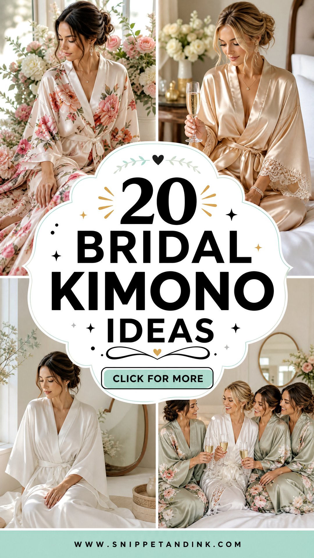 20 Bridal Kimono Ideas for Elegant Getting-Ready Style - 20 Bridal Kimono Ideas for Elegant Getting-Ready Style