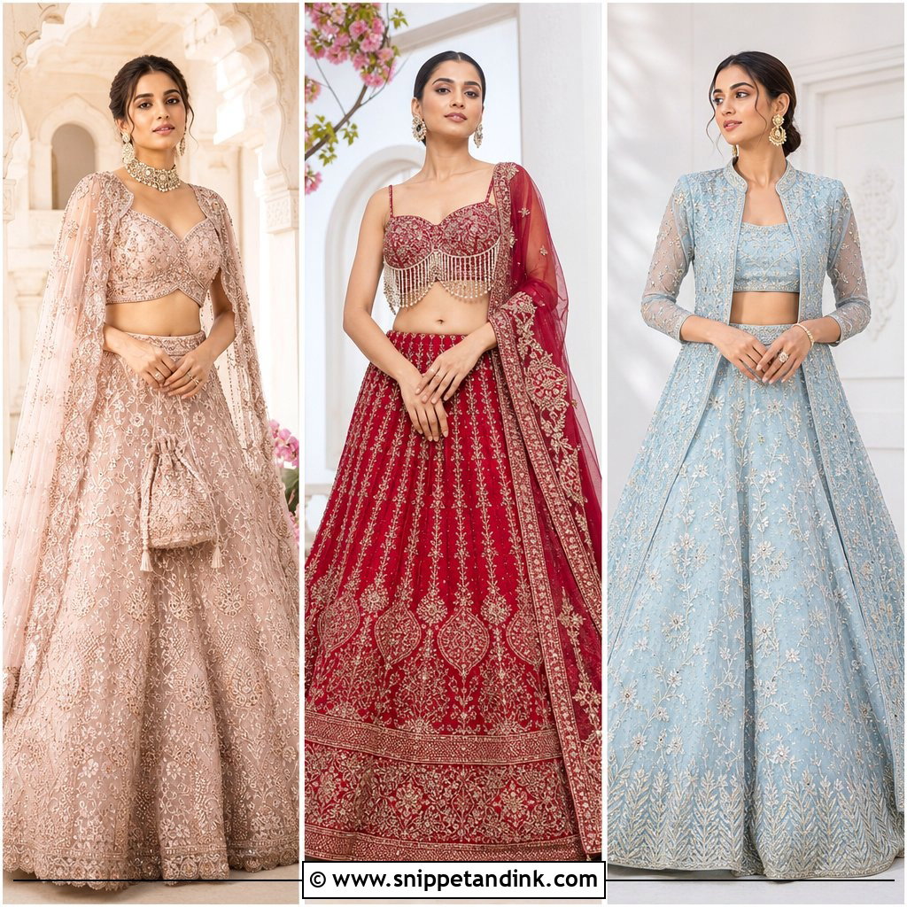 20 Bridal Lengha Blouse Designs for a Striking Wedding Look