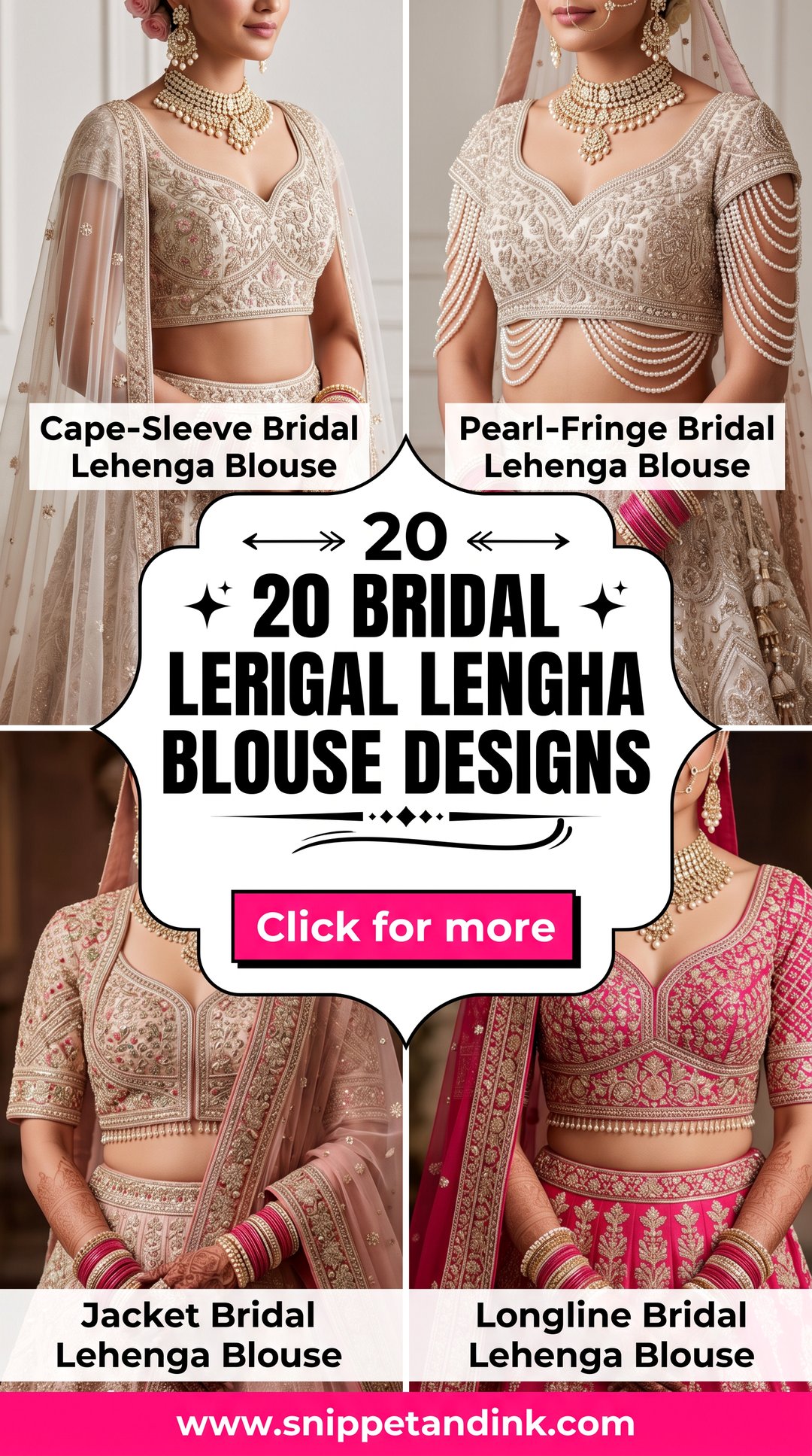 20 Bridal Lengha Blouse Designs for a Striking Wedding Look - 20 Bridal Lengha Blouse Designs for a Striking Wedding Look
