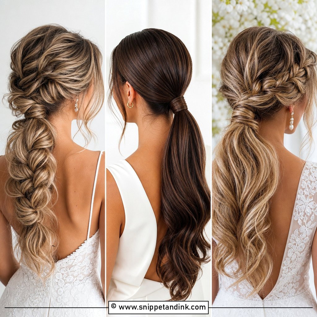 20 Bridal Low Ponytail Ideas for Chic Wedding Hair