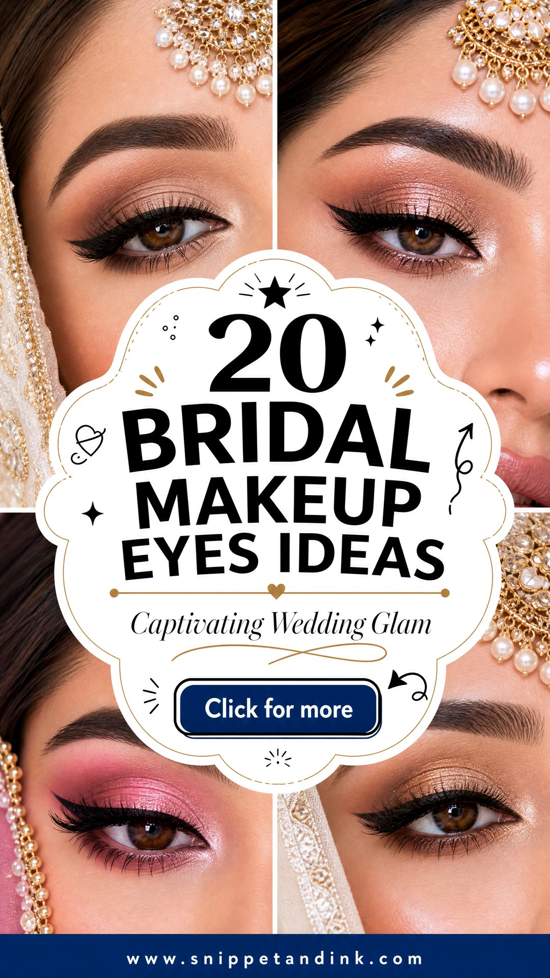20 Bridal Makeup Eyes Ideas for Captivating Wedding Glam - 20 Bridal Makeup Eyes Ideas for Captivating Wedding Glam