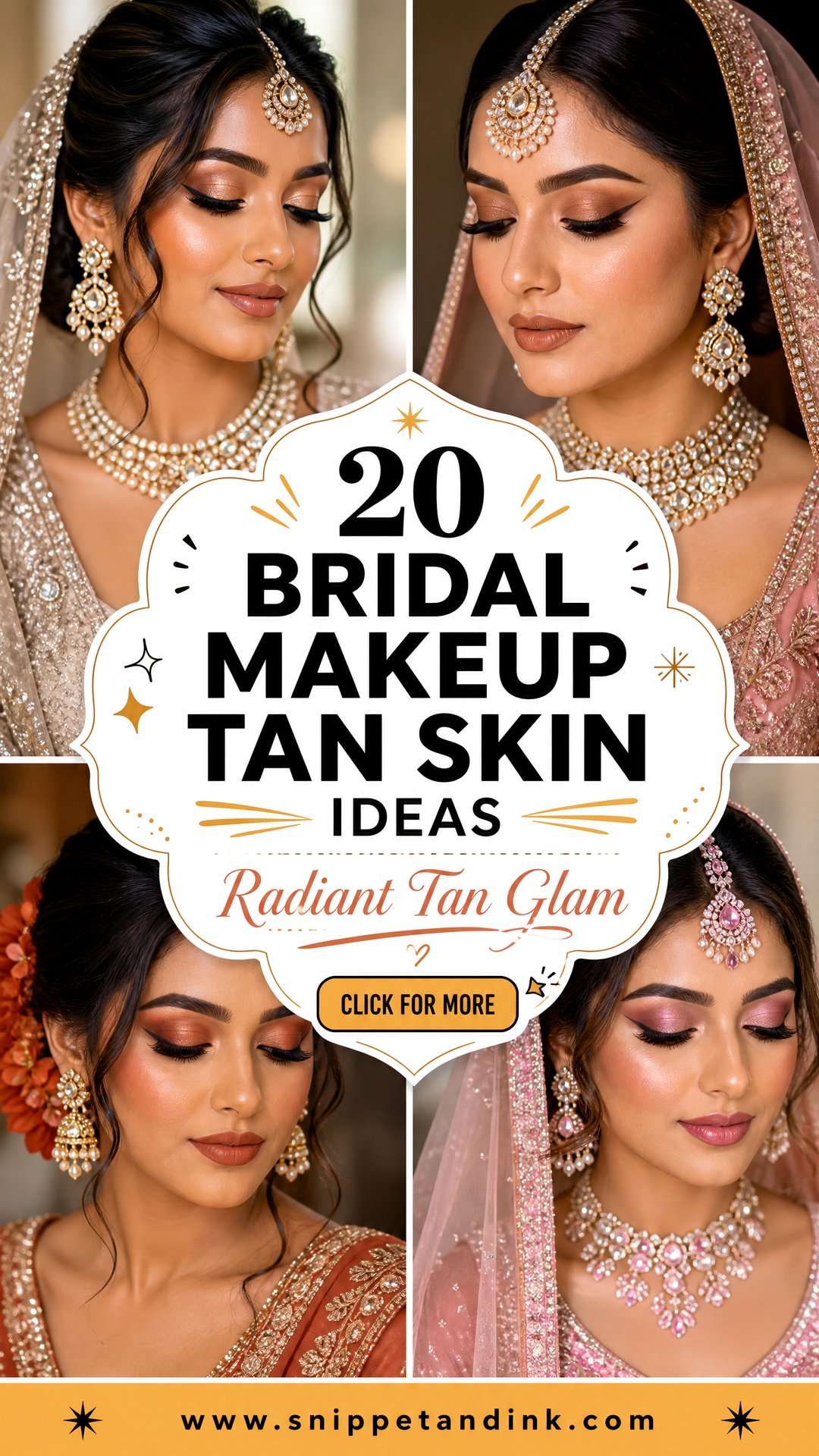 20 Bridal Makeup Tan Skin Ideas for Radiant Wedding Glam - 20 Bridal Makeup Tan Skin Ideas for Radiant Wedding Glam