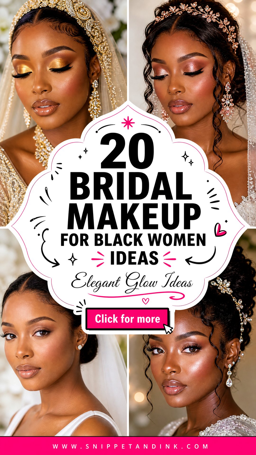20 Bridal Makeup for Black Women Elegant Glow Ideas - 20 Bridal Makeup for Black Women: Elegant Glow Ideas