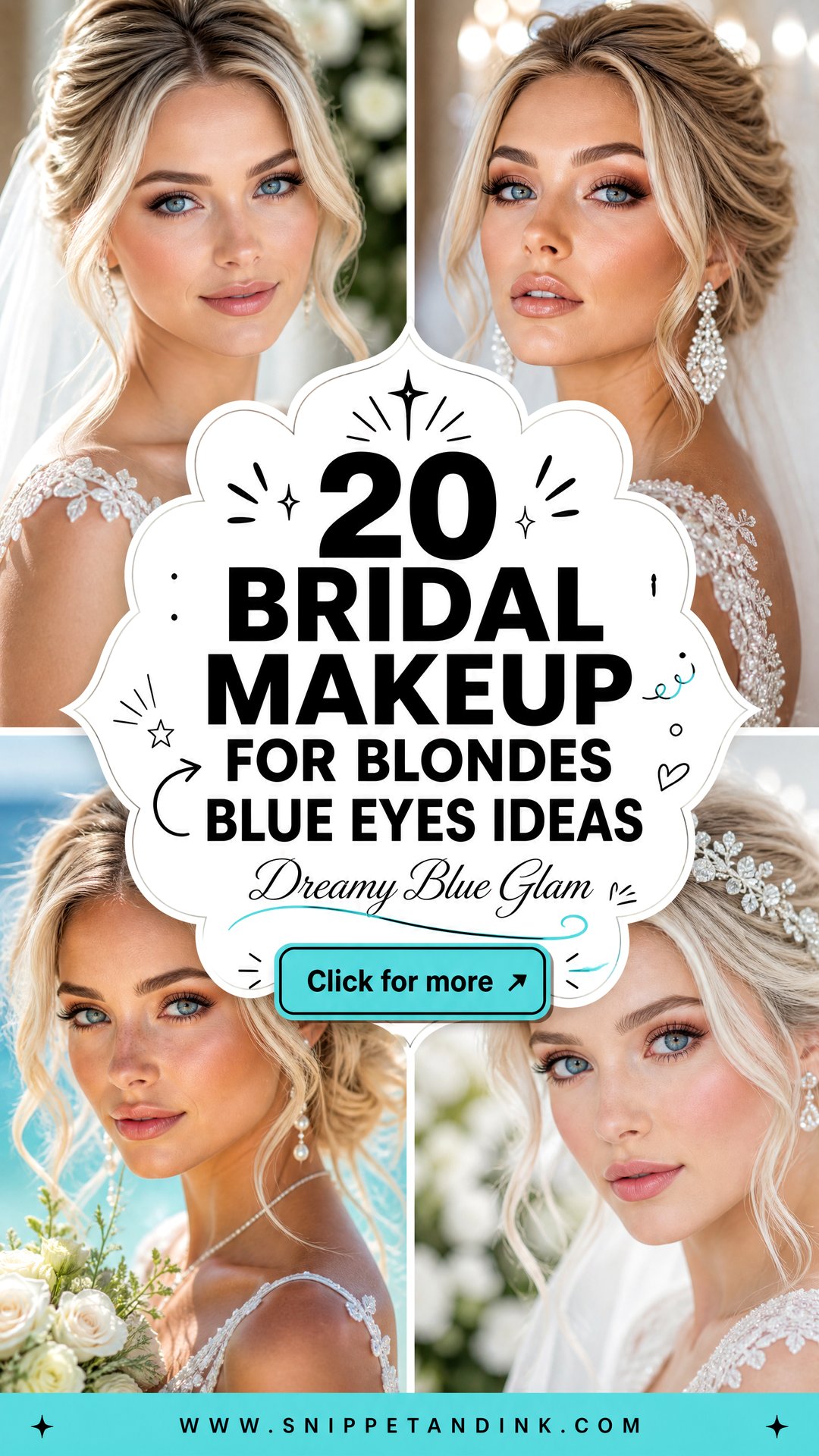 20 Bridal Makeup for Blondes Blue Eyes Dreamy Glam - 20 Bridal Makeup for Blondes Blue Eyes: Dreamy Glam
