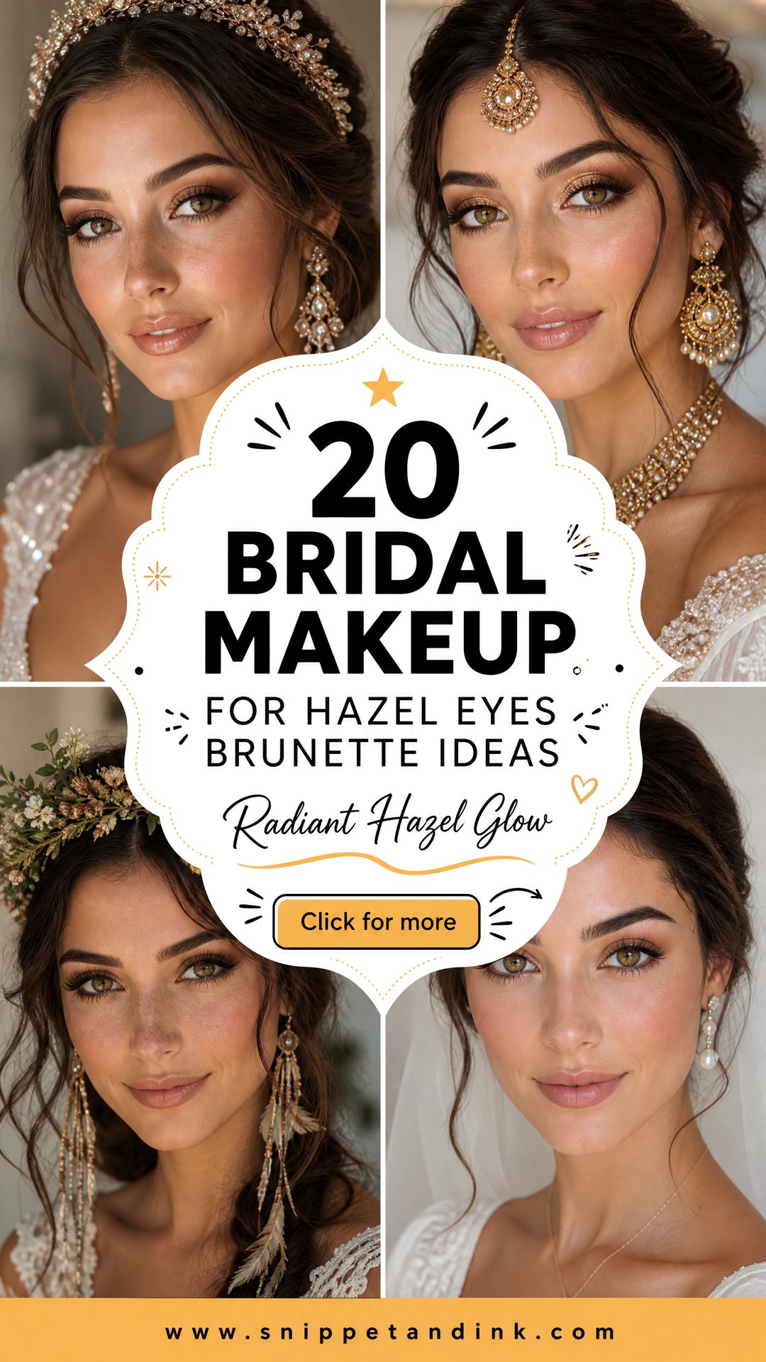 20 Bridal Makeup for Hazel Eyes Brunette Radiant Looks - 20 Bridal Makeup for Hazel Eyes Brunette: Radiant Looks