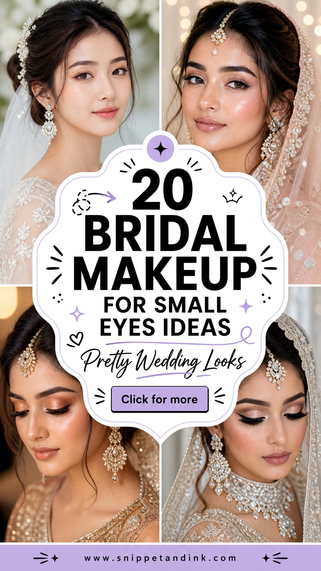 20 Bridal Makeup for Small Eyes Pretty Wedding Looks - 20 Bridal Makeup for Small Eyes: Pretty Wedding Looks