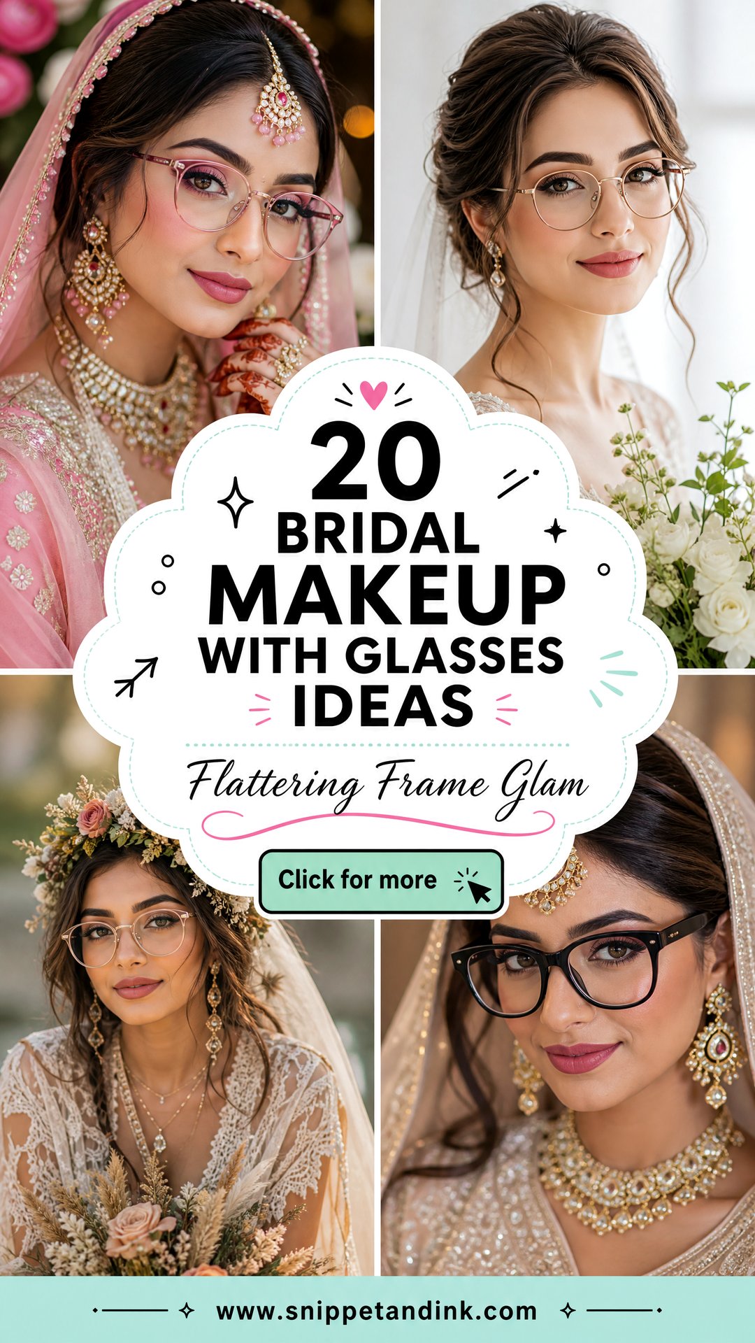 20 Bridal Makeup with Glasses Flattering Wedding Looks - 20 Bridal Makeup with Glasses: Flattering Wedding Looks
