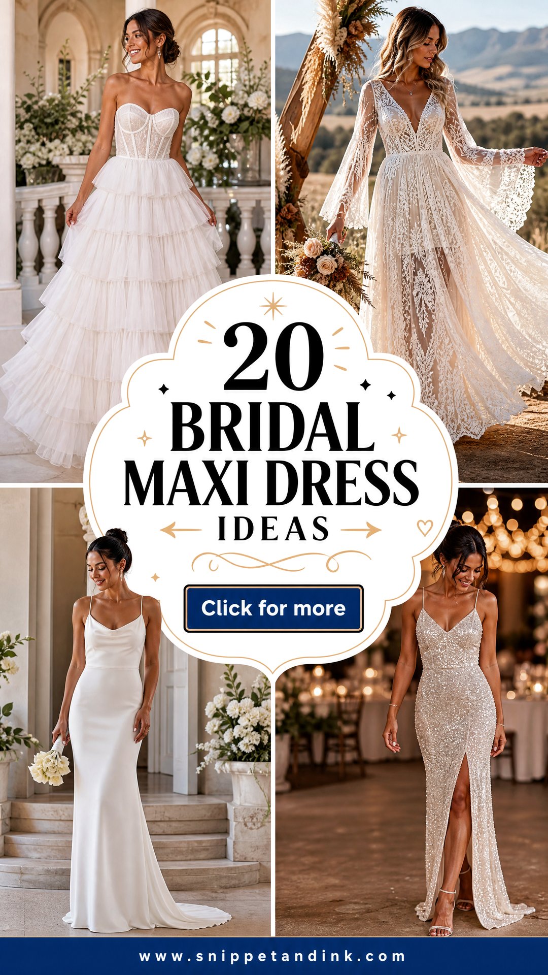 20 Bridal Maxi Dress Ideas for Effortless Wedding Elegance - 20 Bridal Maxi Dress Ideas for Effortless Wedding Elegance
