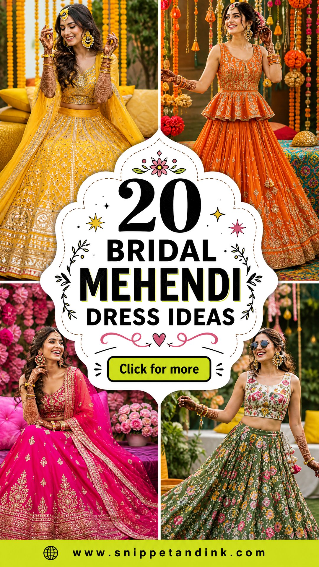 20 Bridal Mehendi Dress Ideas for a Colorful Celebration - 20 Bridal Mehendi Dress Ideas for a Colorful Celebration