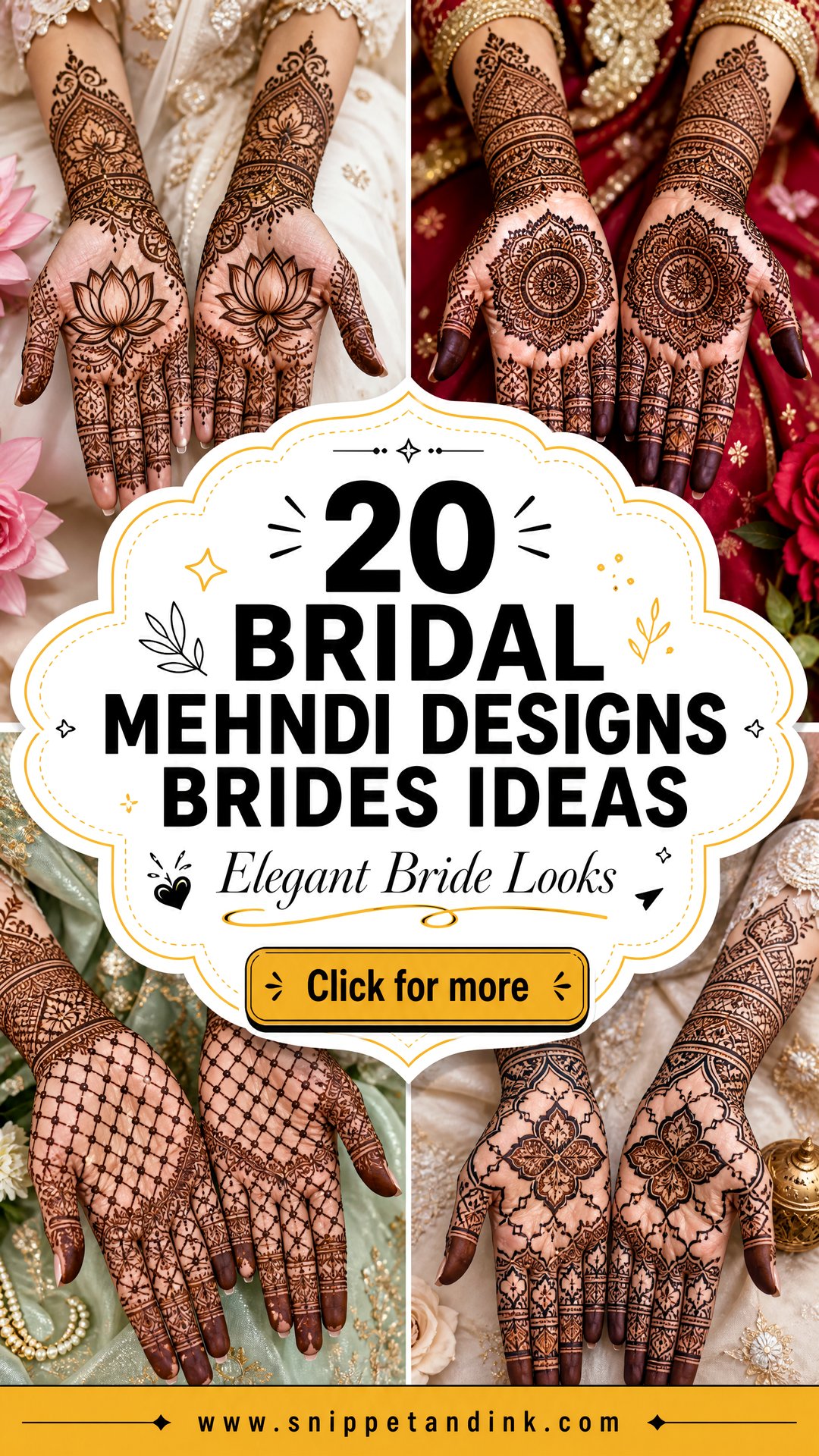 20 Bridal Mehndi Designs Brides Elegant Looks for 2026 - 20 Bridal Mehndi Designs Brides: Elegant Looks for 2026