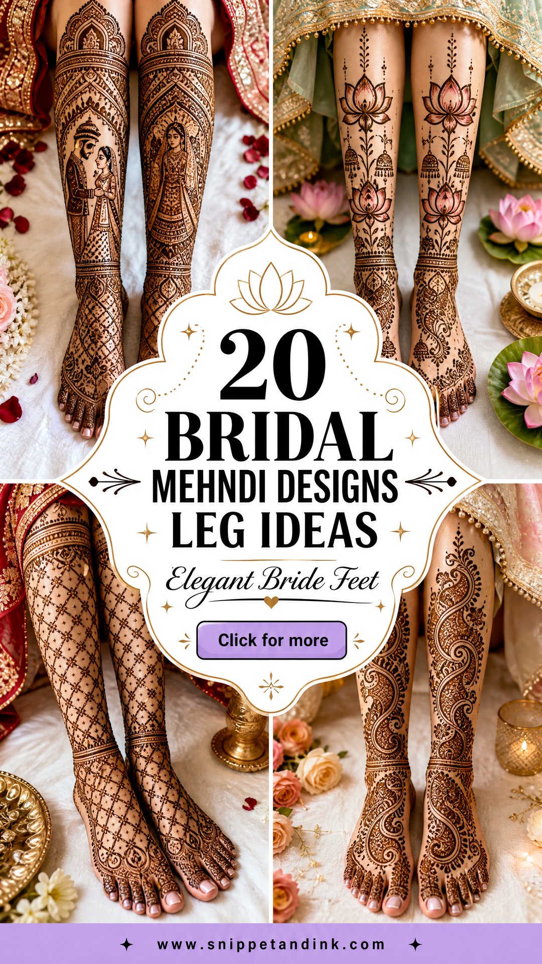20 Bridal Mehndi Designs Leg Ideas for Elegant Brides - 20 Bridal Mehndi Designs Leg Ideas for Elegant Brides