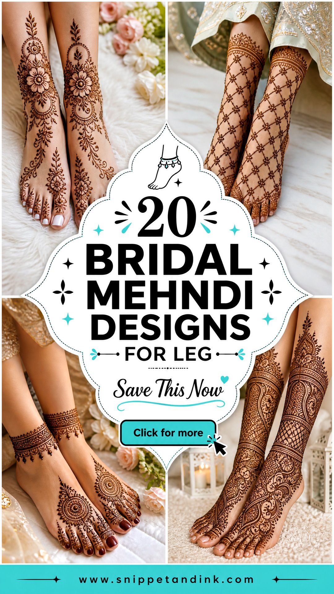 20 Bridal Mehndi Designs for Leg Brides Can Save Now - 20 Bridal Mehndi Designs for Leg Brides Can Save Now