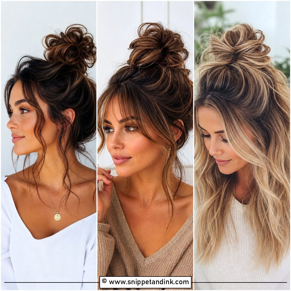 20 Bridal Messy Bun Hairstyles for Romantic Wedding Glam