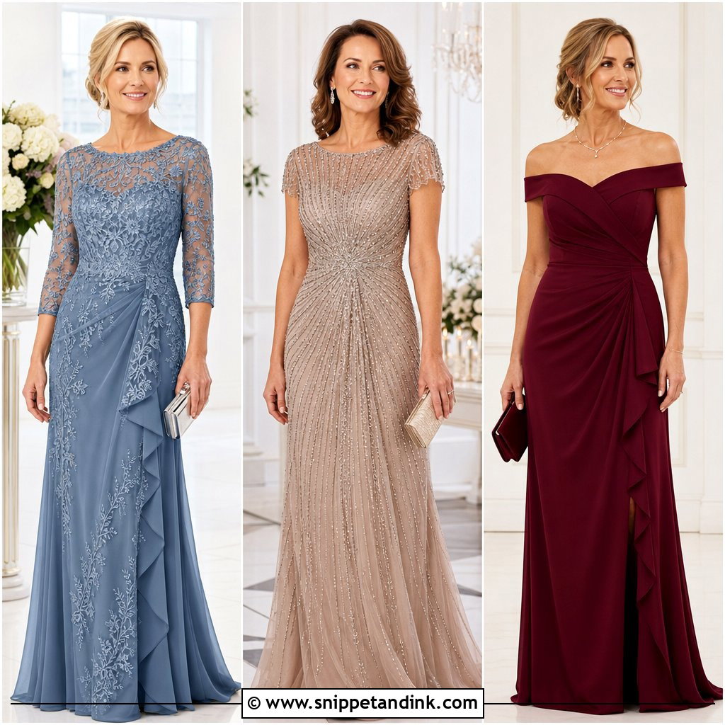 20 Bridal Mom Dress Ideas for an Elegant Wedding-Day Look