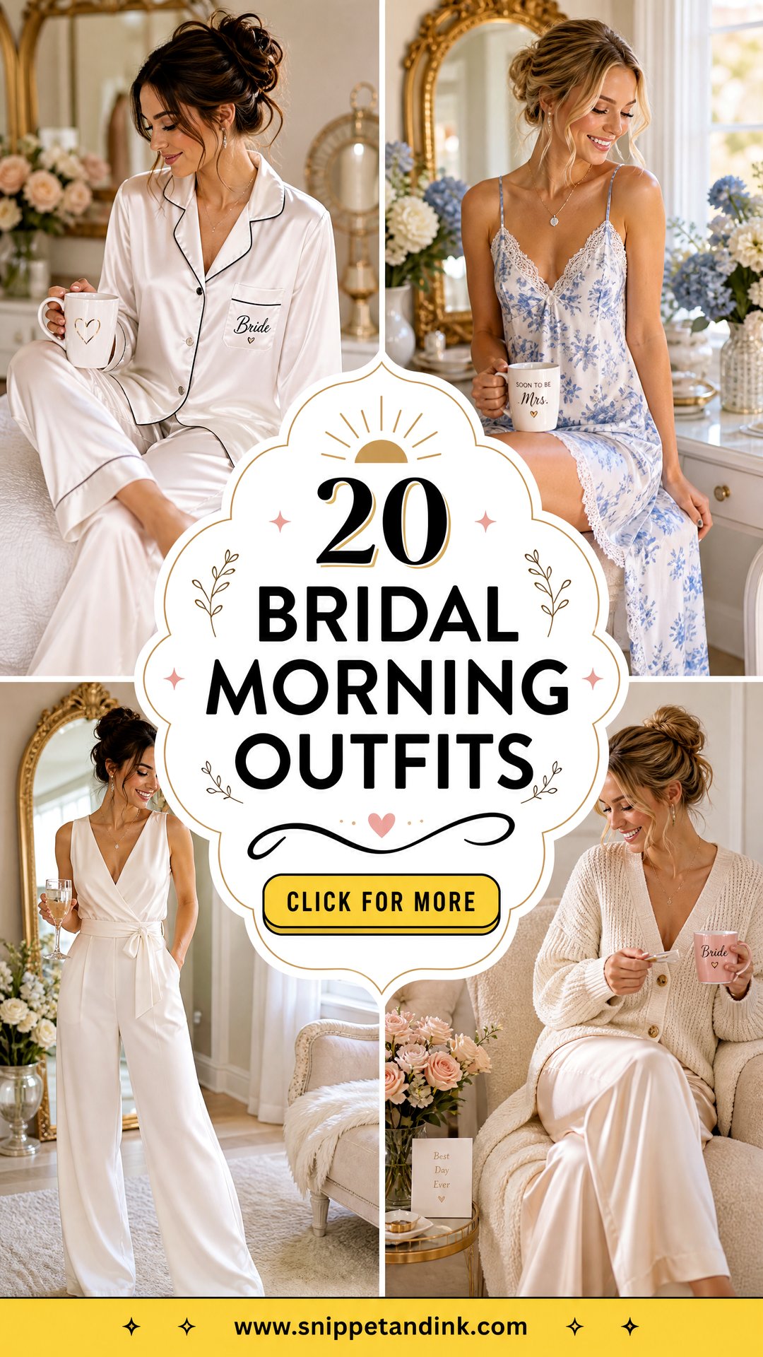 20 Bridal Morning Outfits for a Picture-Perfect Wedding Start - 20 Bridal Morning Outfits for a Picture-Perfect Wedding Start
