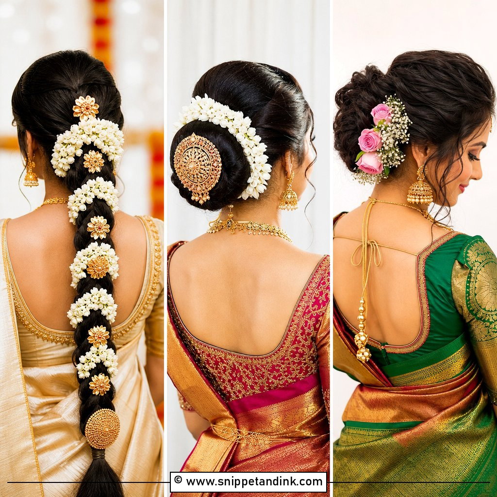 20 Bridal Muhurtham Hairstyle Ideas for a Graceful Look