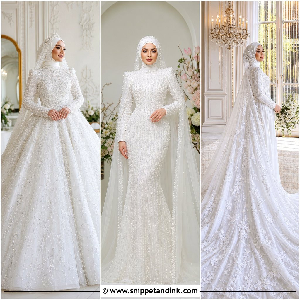 20 Bridal Muslim Dresses for Elegant, Modest Wedding Style