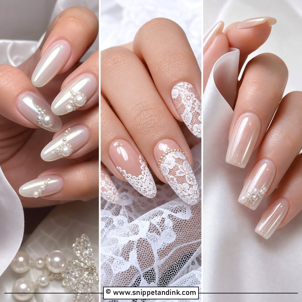 20 Bridal Nail Design Ideas for a Stunning Wedding Look