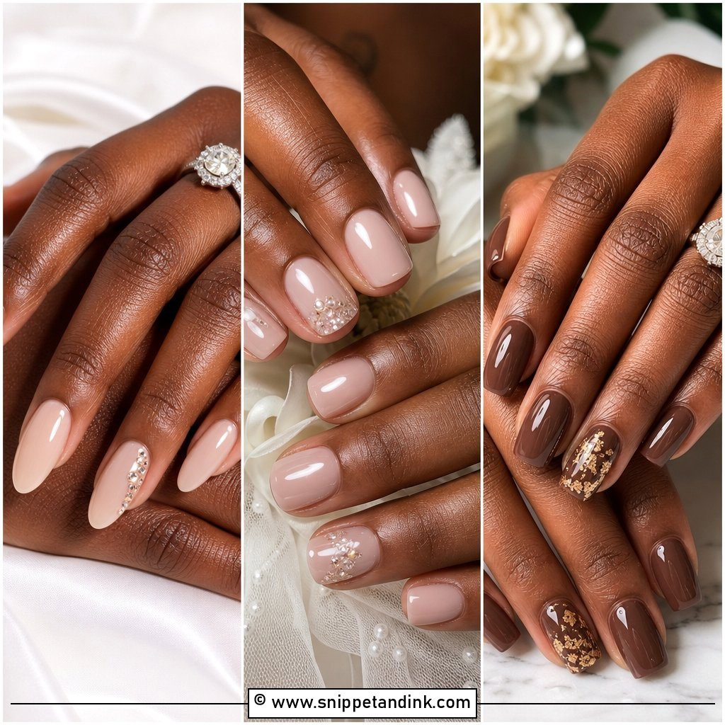 20 Bridal Nails Black Women Will Love for Wedding Glam